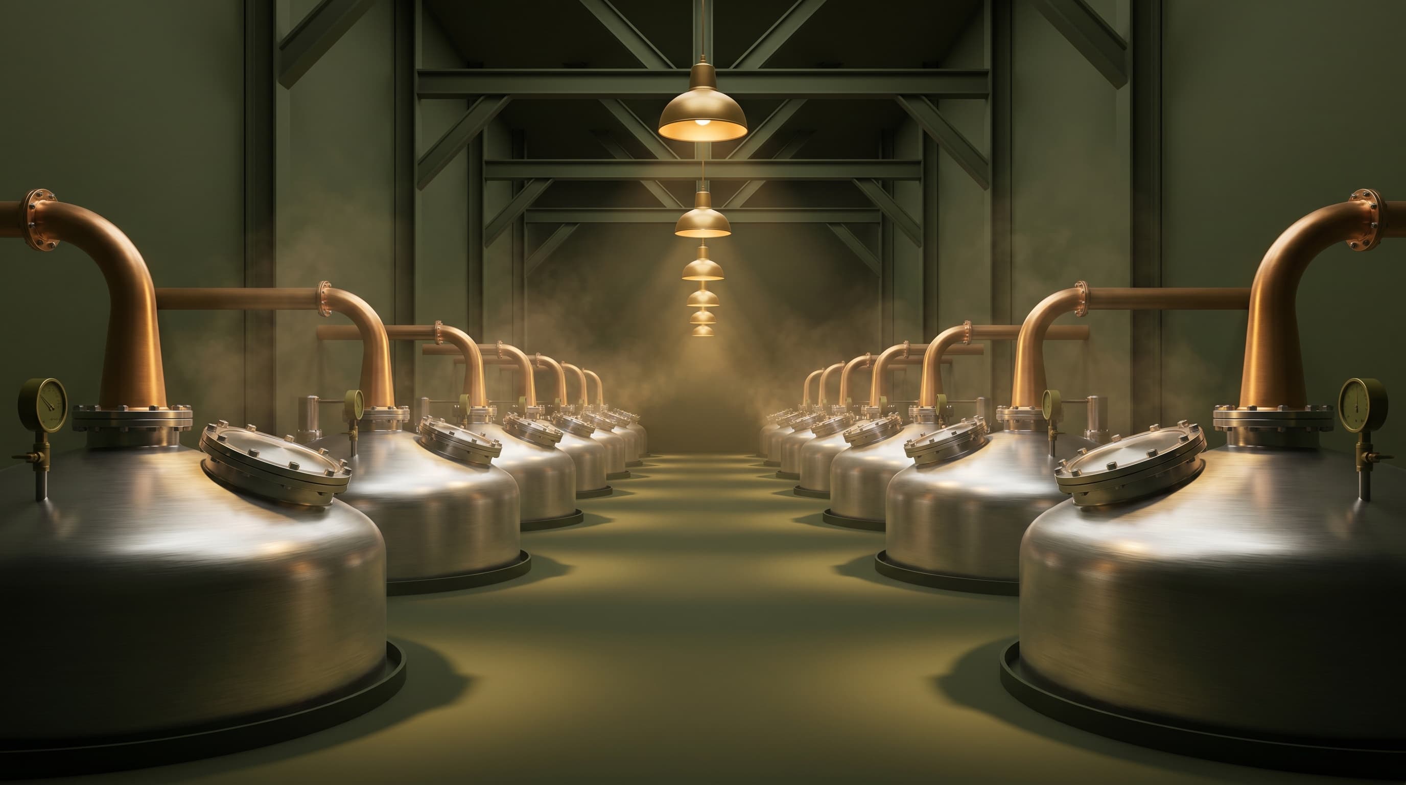 Distillation facility interior — partner operation in Haiti
